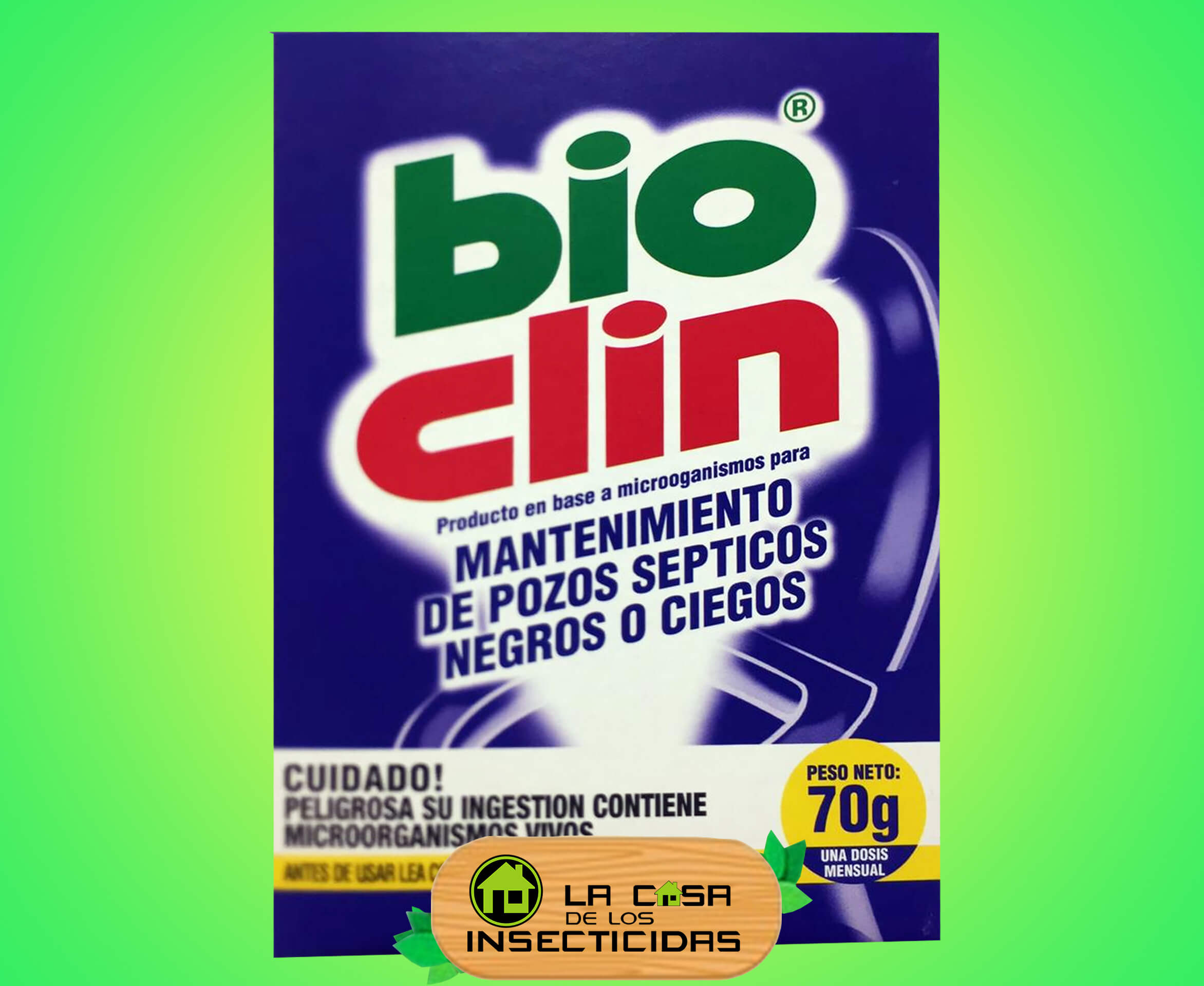 Bio Clin bacterias pozos y cámaras sépticas 