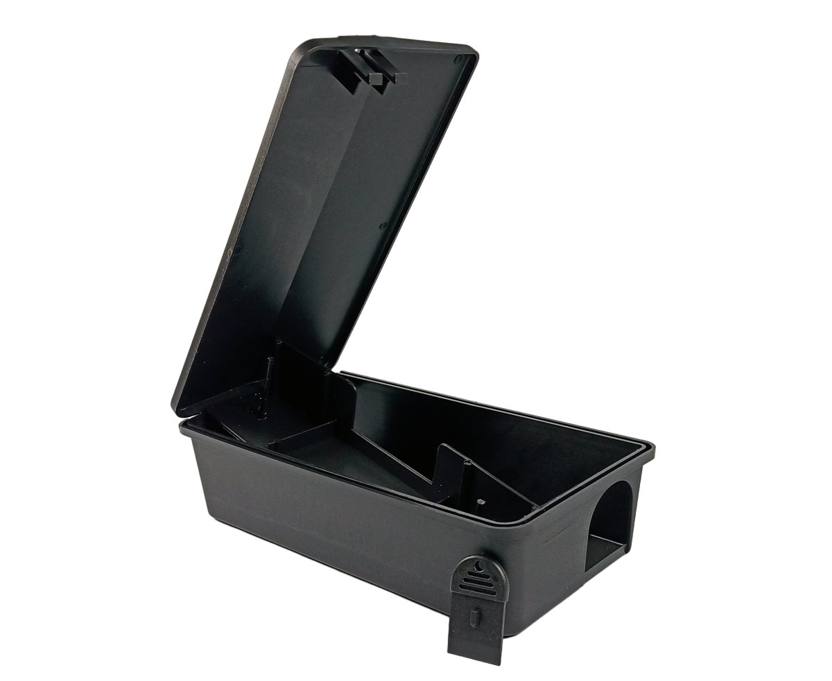 Caja Cebadera Ratas Con Llave Para Bloques Y Pegamento