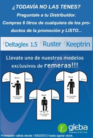 Promoción Gleba para Controladores de Plagas.