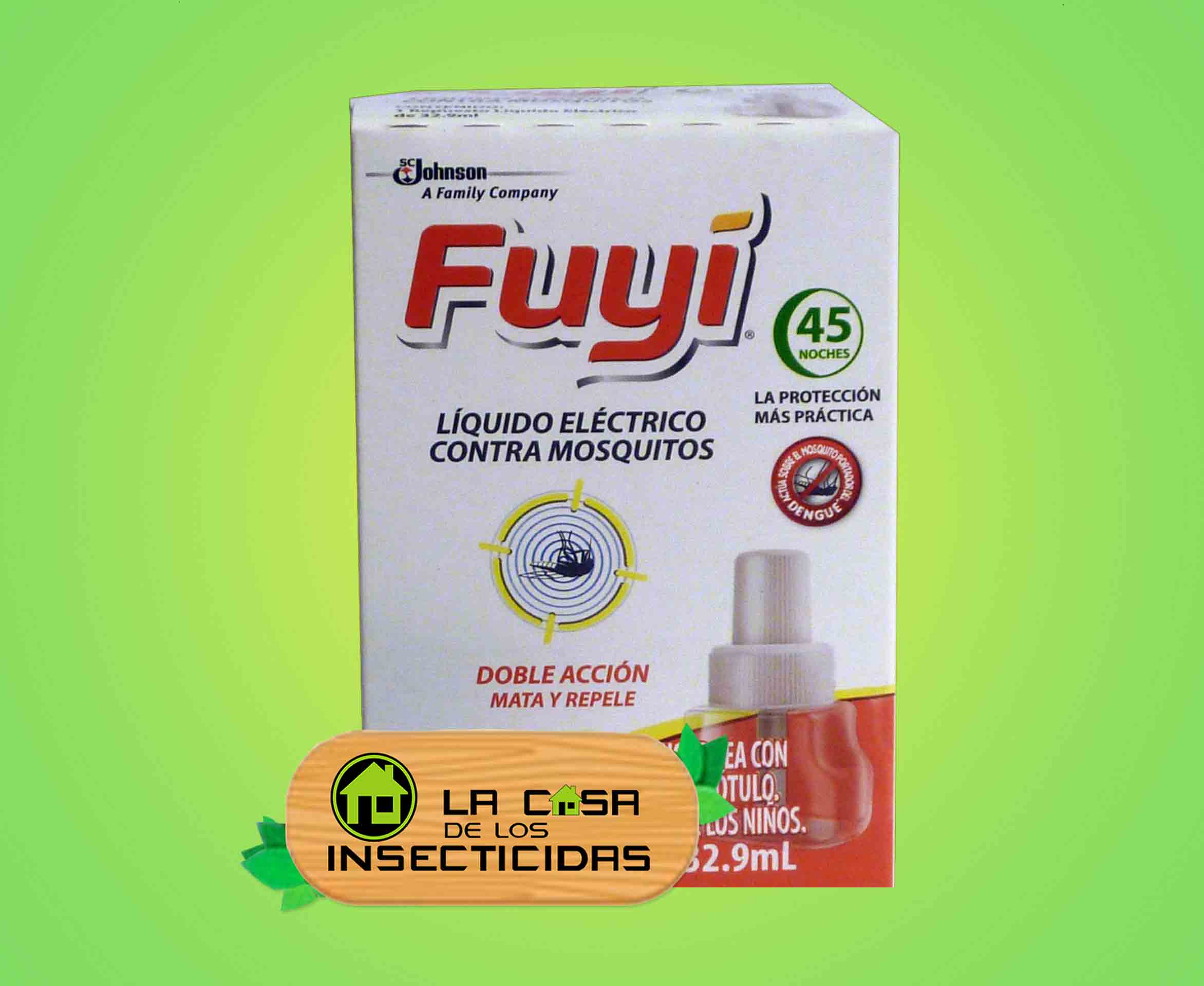Fuyi 45 noches aparato enchufable + líquido Repelente mosquitos