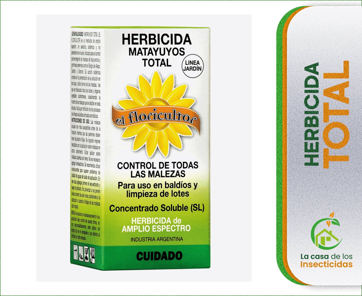 Glifosato 250cc. Herbicida Total El Floricultor