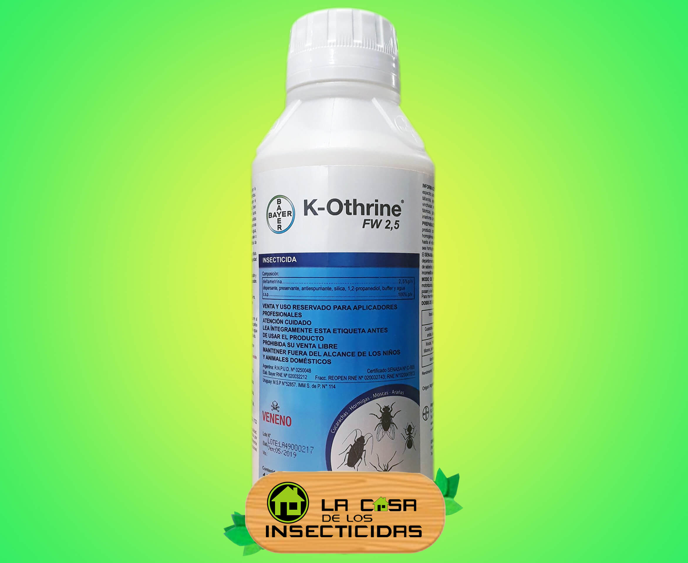 K-Othrine FW 2.5% Insecticida control de plagas profesional.
