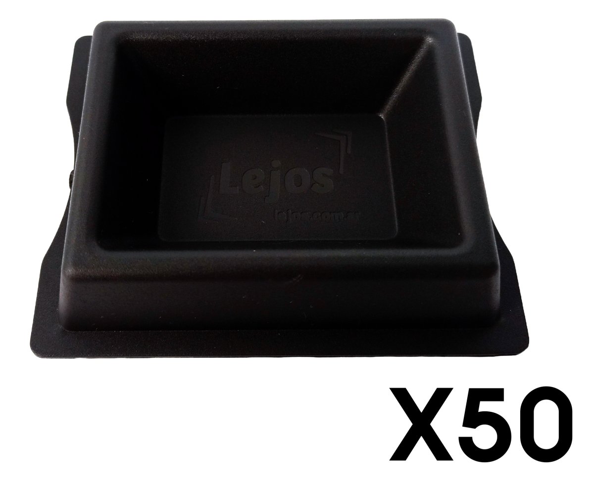 Platos comederos Lejos para cebo rodenticida, hormiguicida y molusquicida x 50u.